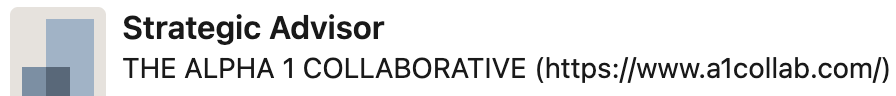 The Alpha 1 Collaborative